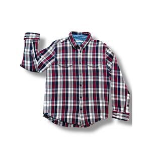 Outerknown Flannel Blanket shirt Size M Men’s $148 MSP Grenadine Arcadia Plaid